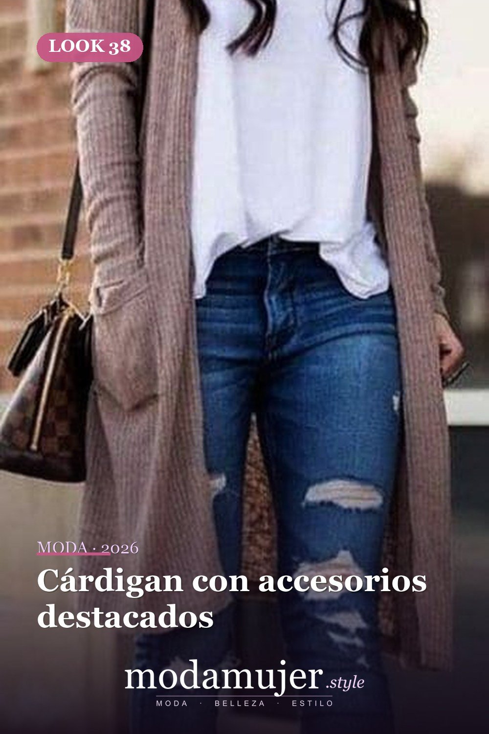 Cárdigan con accesorios destacados — 50 conjuntos de cárdigan con clase para la primavera