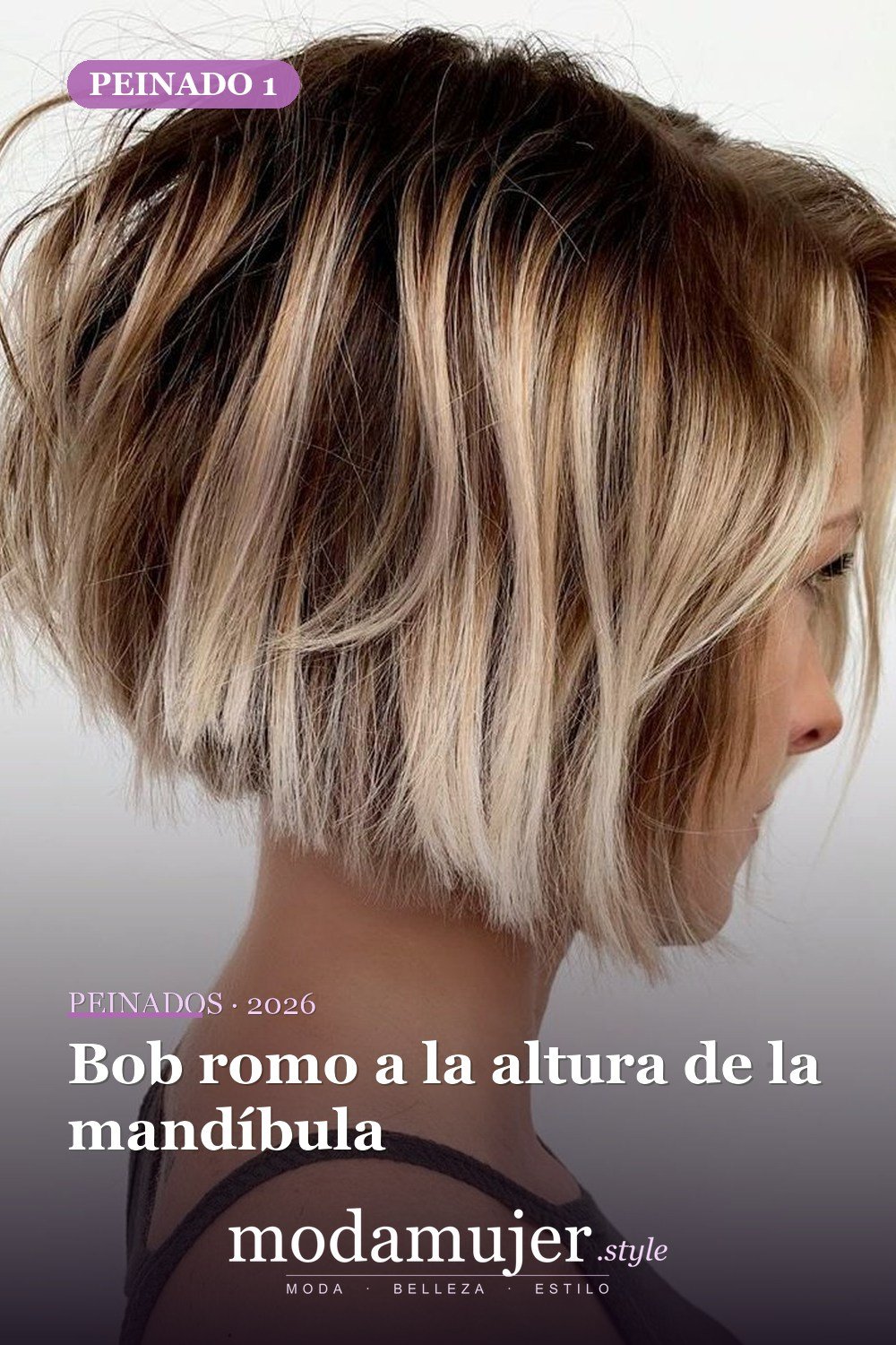 Bob romo a la altura de la mandíbula — 50 cortes contundentes y bobs que están dominando en 2026