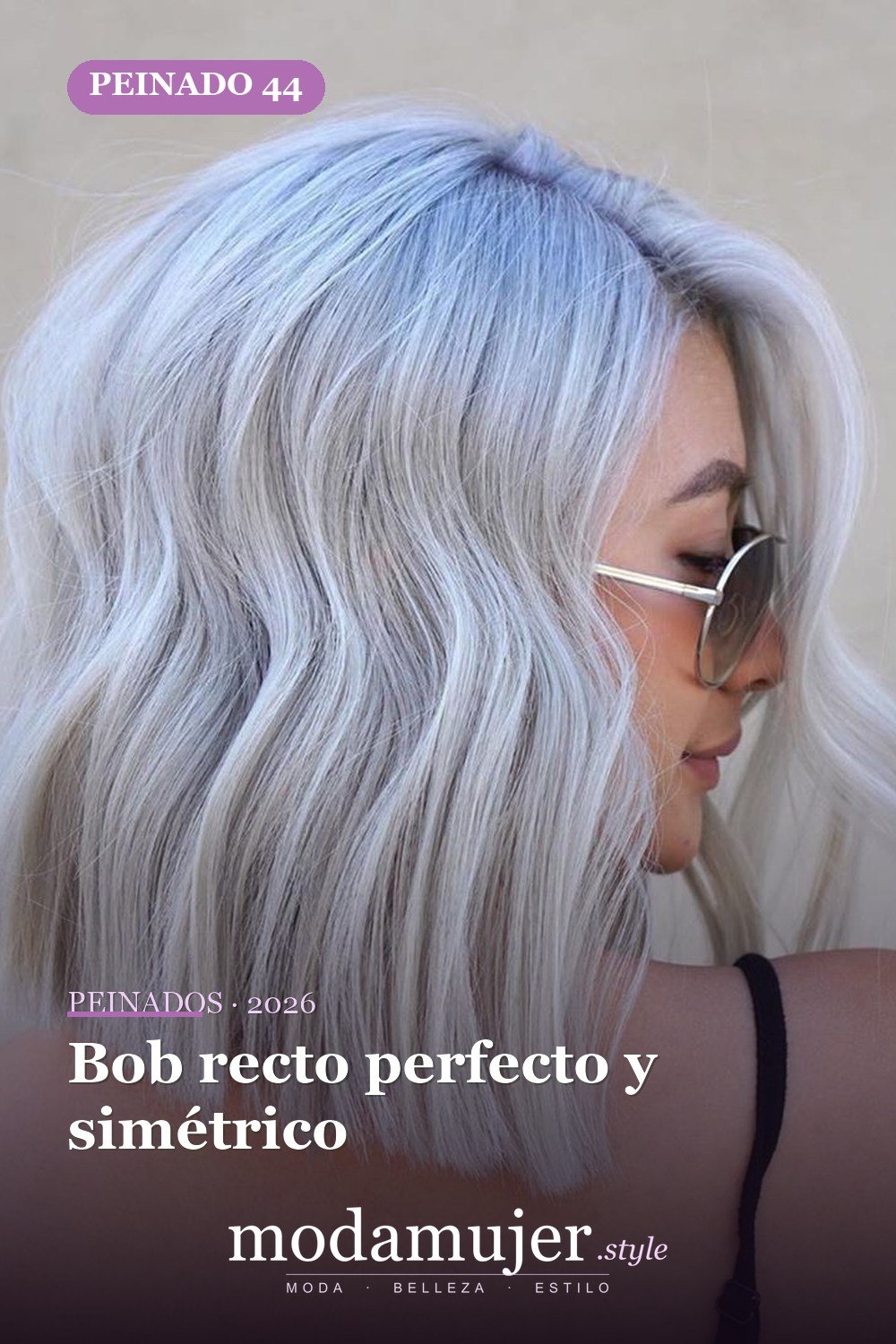 Bob recto perfecto y simétrico — 50 cortes contundentes y bobs que están dominando en 2026