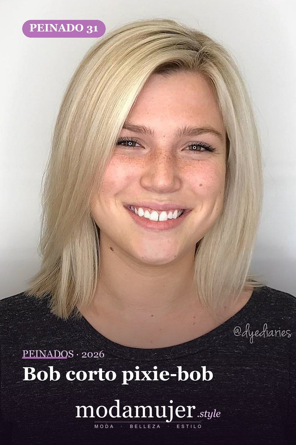 Bob corto pixie-bob — 50 cortes de pelo Bob versátiles para caras redondas para 2026