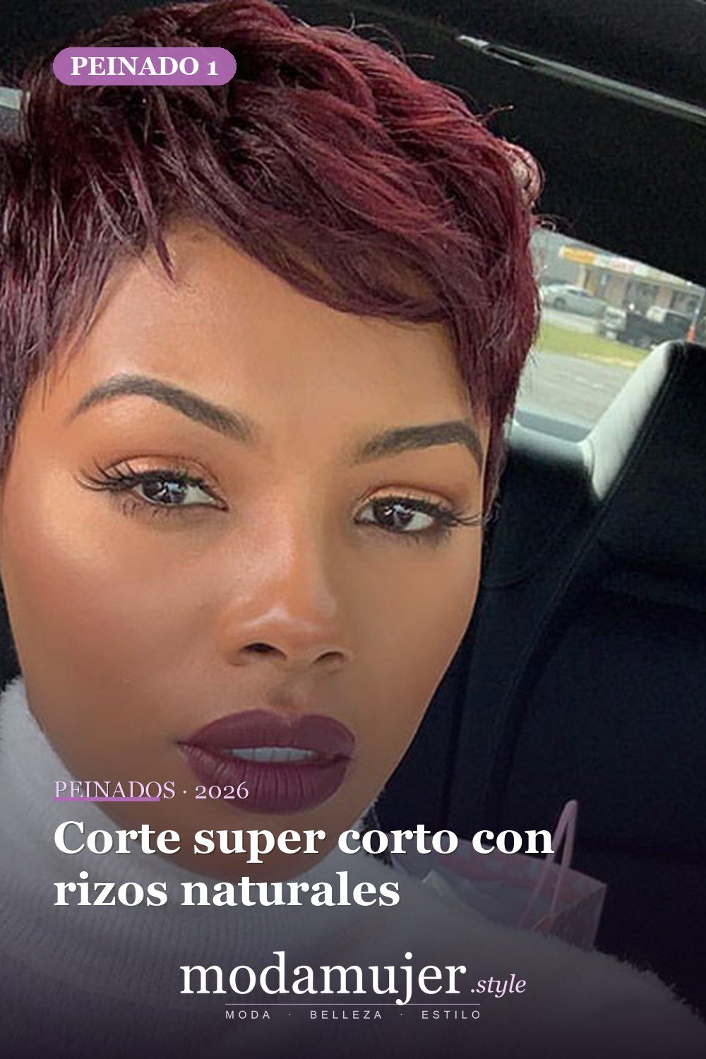 Corte super corto con rizos naturales — 50 cortes de pelo cortos para mujeres negras