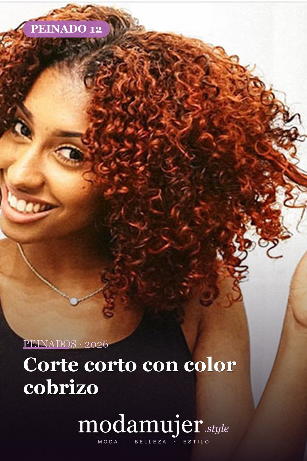 Corte corto con color cobrizo — 50 cortes de pelo cortos para mujeres negras