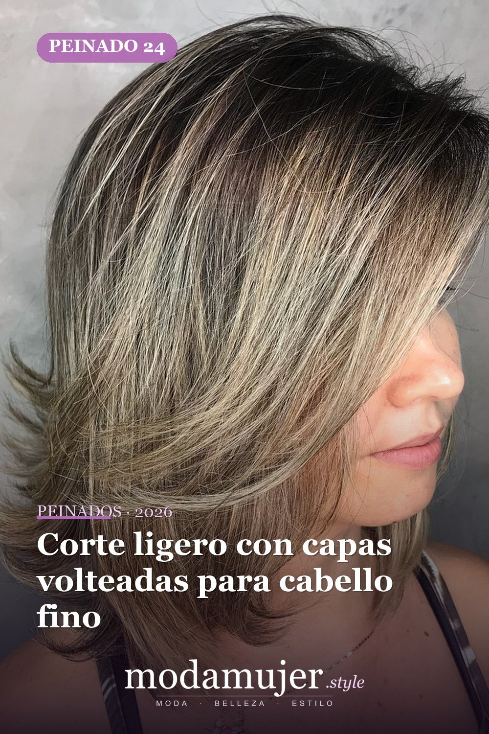 Corte ligero para cabello fino — 50 cortes de pelo medianos para mujeres que serán enormes en 2026