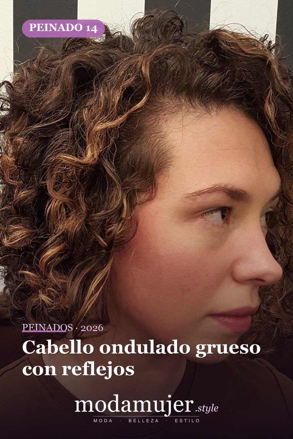 Cabello ondulado grueso con reflejos — 50 cortes de pelo ondulados cortos absolutamente nuevos para 2026