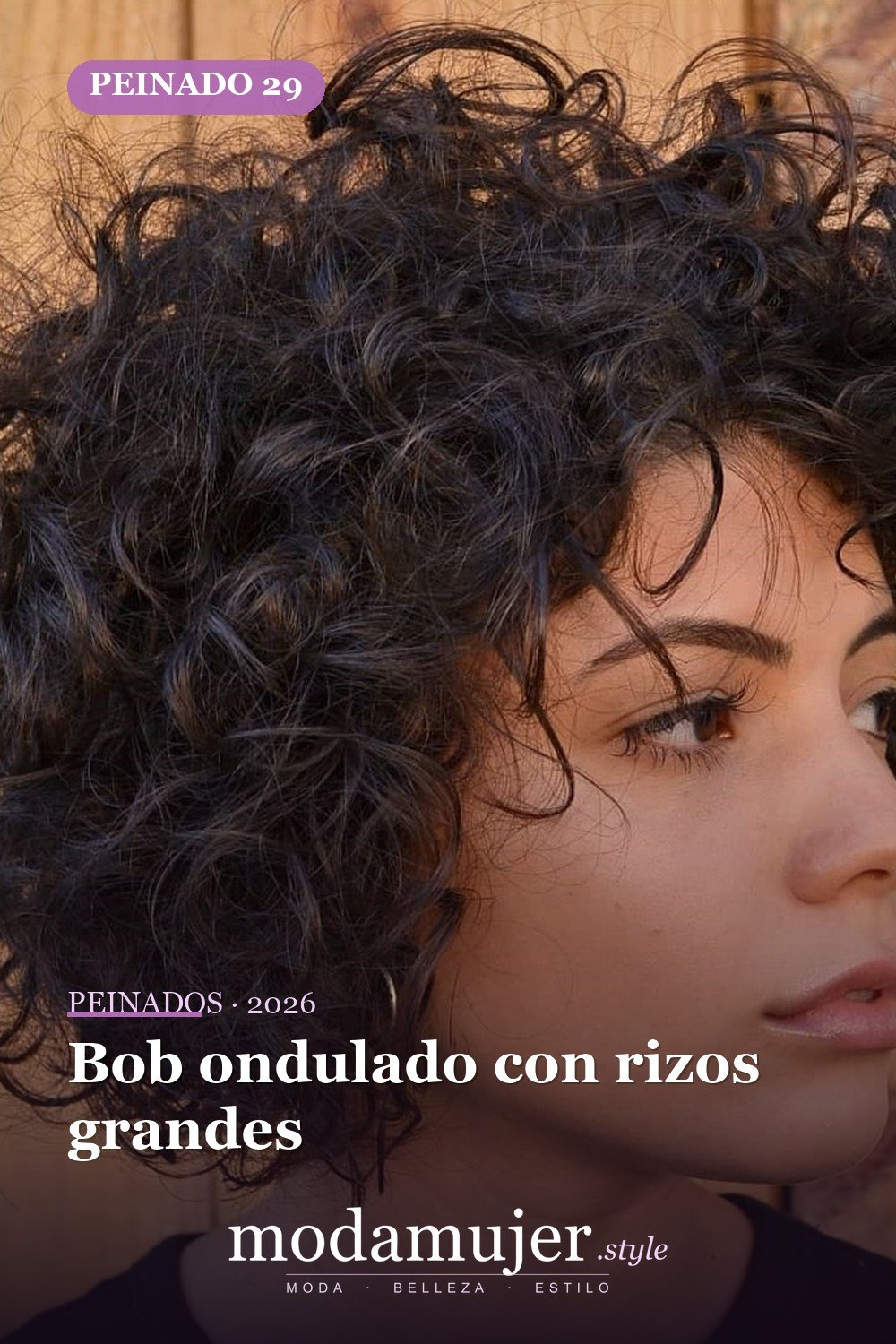 Bob ondulado con rizos grandes — 50 cortes de pelo ondulados cortos absolutamente nuevos para 2026
