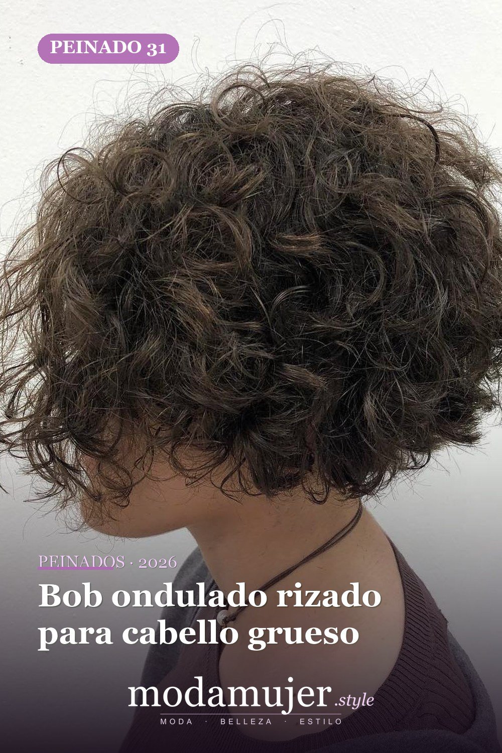 Bob ondulado rizado para cabello grueso — 50 cortes de pelo ondulados cortos absolutamente nuevos para 2026
