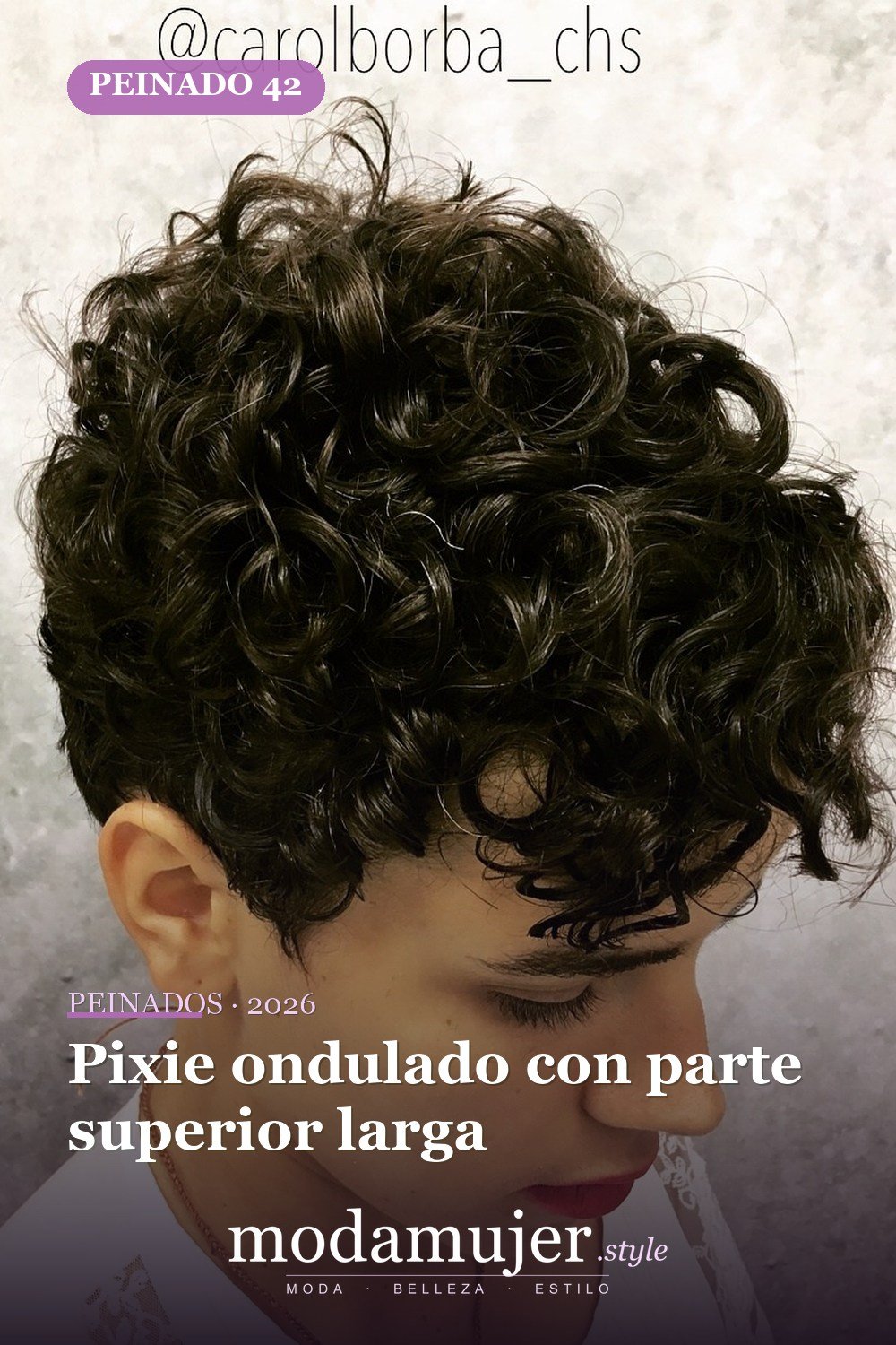 Pixie ondulado con parte superior larga — 50 cortes de pelo ondulados cortos absolutamente nuevos para 2026