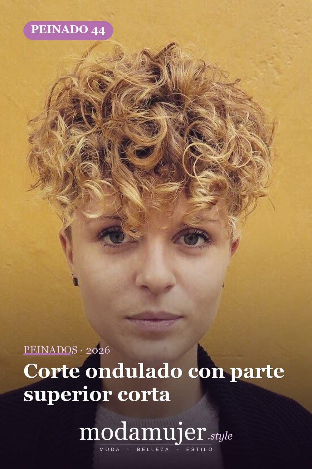Corte ondulado con parte superior corta — 50 cortes de pelo ondulados cortos absolutamente nuevos para 2026