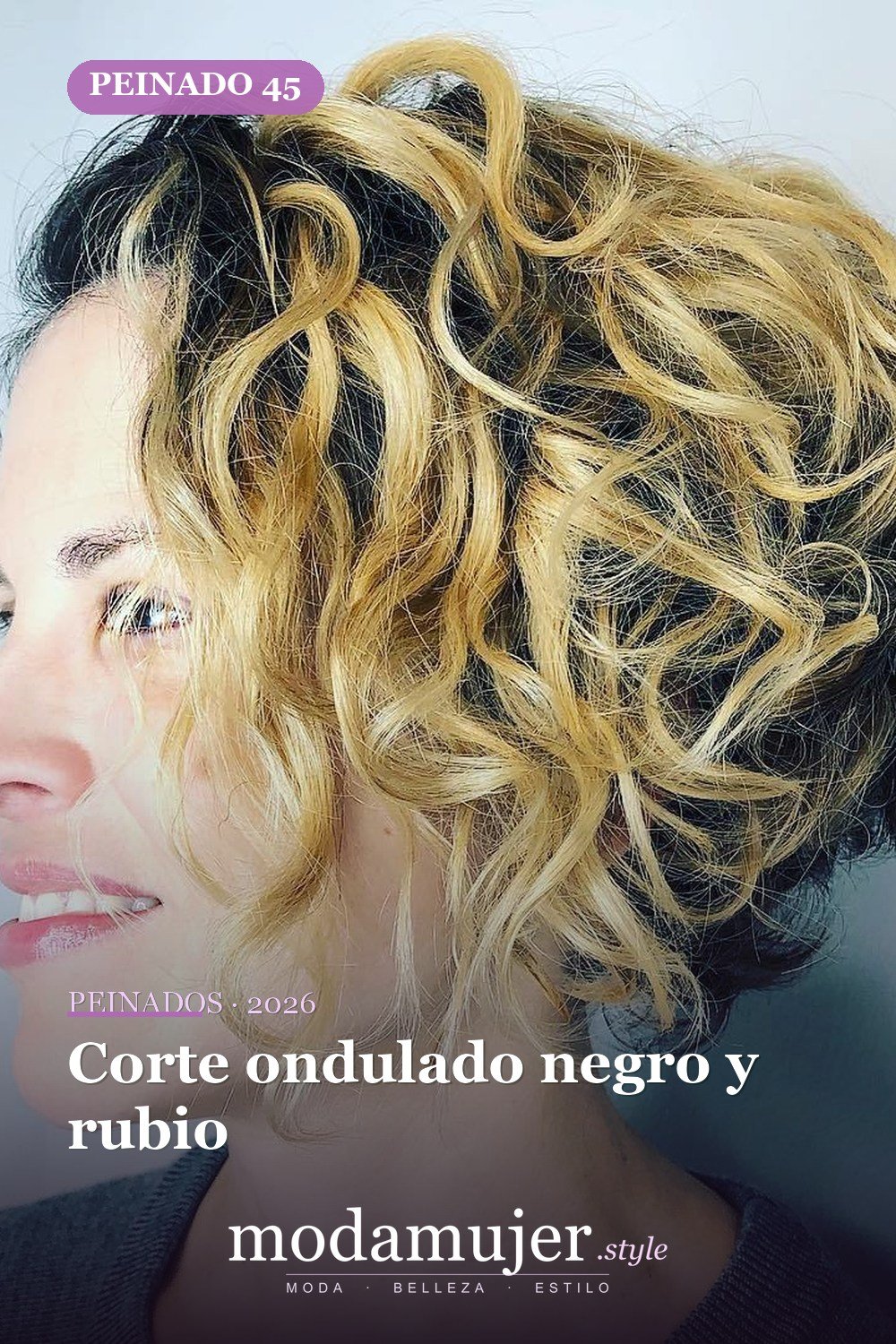 Corte ondulado negro y rubio — 50 cortes de pelo ondulados cortos absolutamente nuevos para 2026