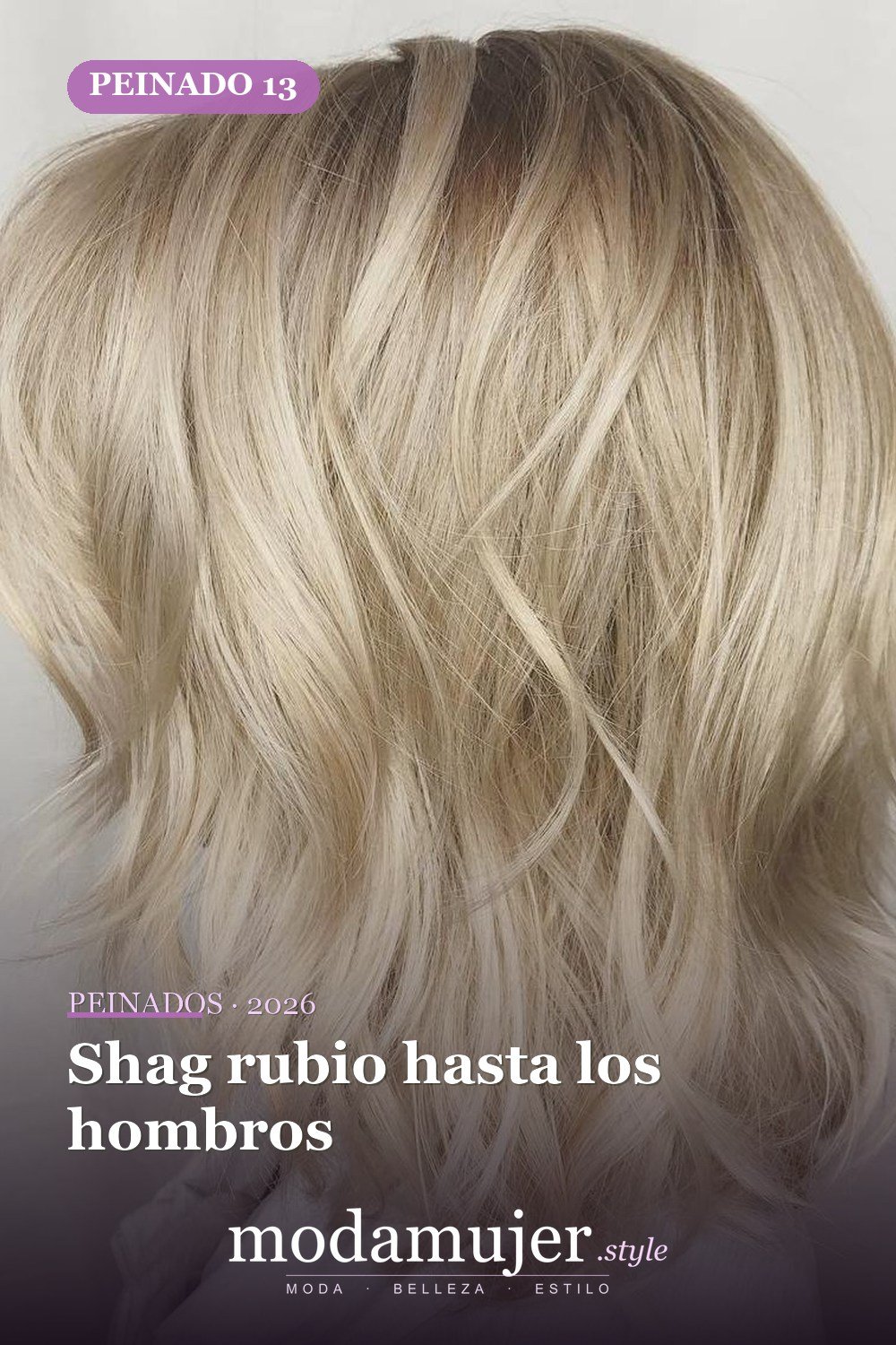 Shag rubio hasta los hombros — 50 cortes shag de melena media para todo tipo de cabello