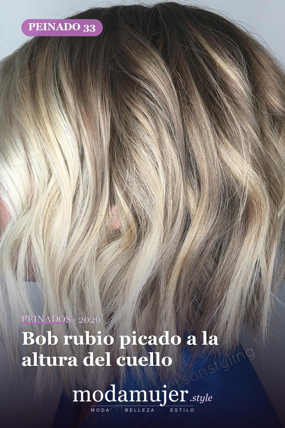 Bob rubio picado a la altura del cuello — 50 deliciosos peinados largos de bob (lob)