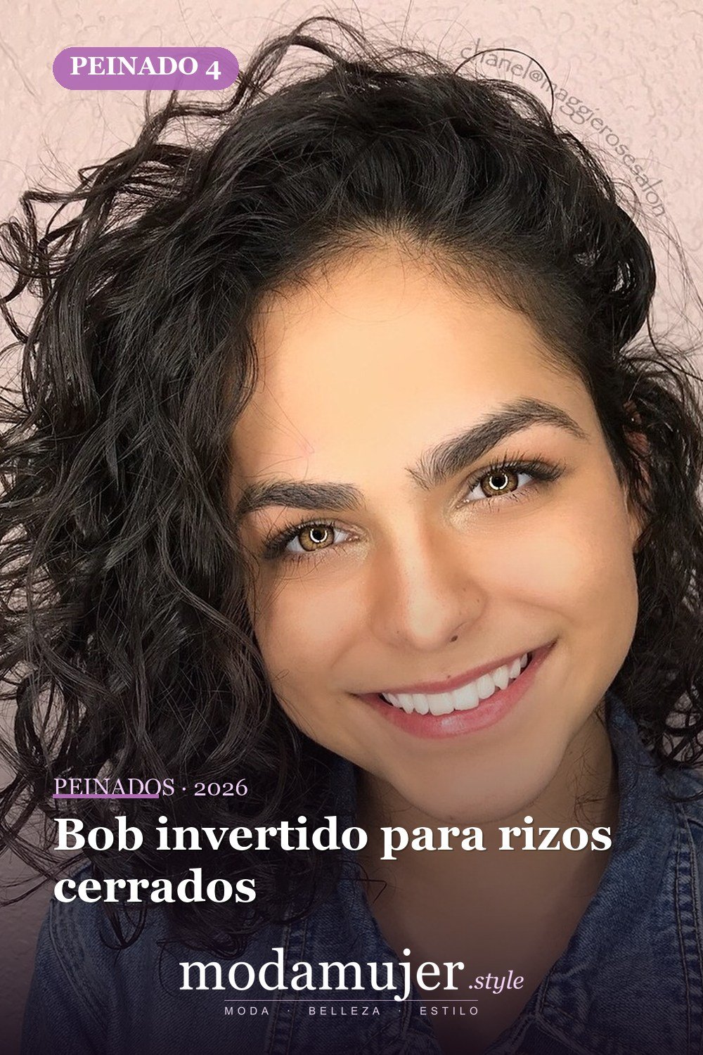 Bob invertido para rizos cerrados — 50 ideas de bob rizado: los mejores peinados de 2026 para cada tipo de rizo