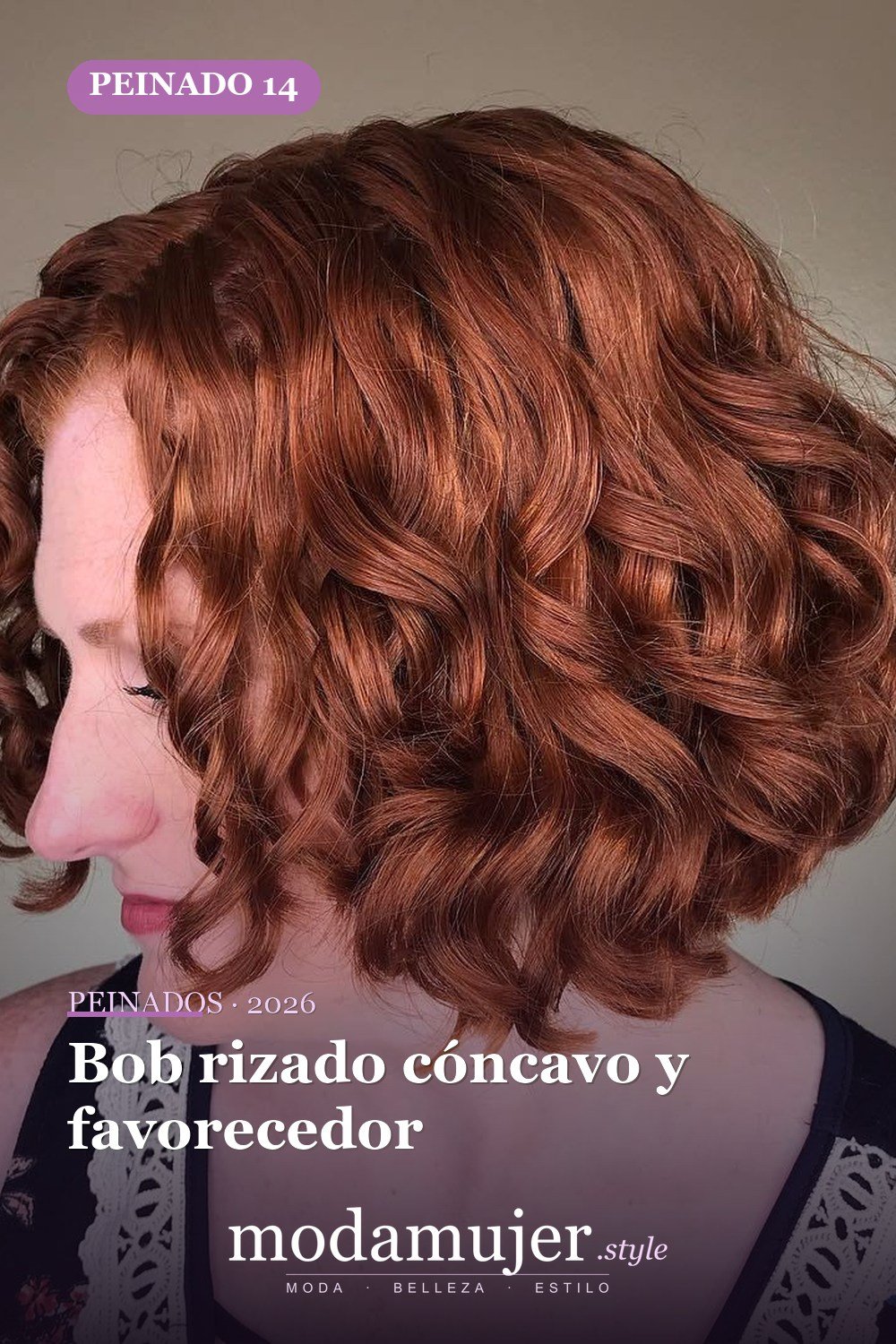 Bob rizado cóncavo y favorecedor — 50 ideas de bob rizado: los mejores peinados de 2026 para cada tipo de rizo
