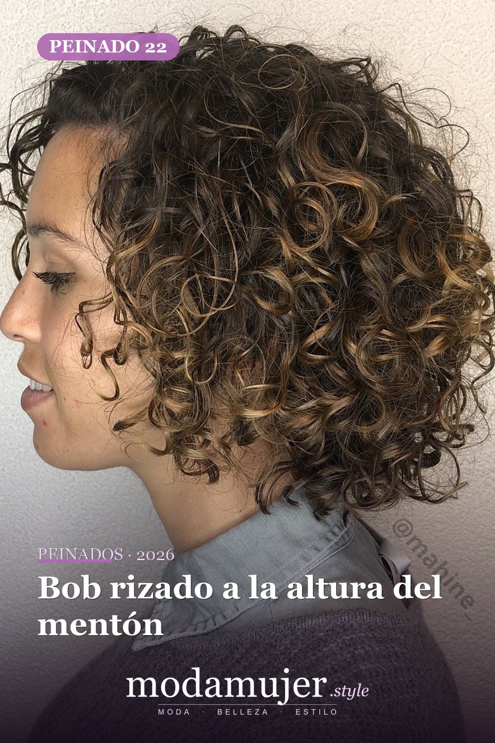 Bob rizado a la altura del mentón — 50 ideas de bob rizado: los mejores peinados de 2026 para cada tipo de rizo