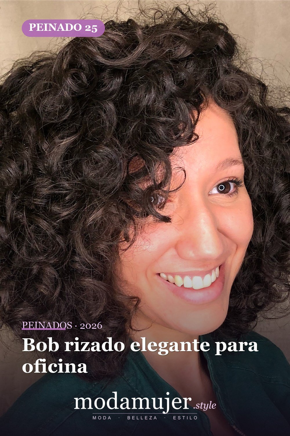 Bob rizado elegante para oficina — 50 ideas de bob rizado: los mejores peinados de 2026 para cada tipo de rizo