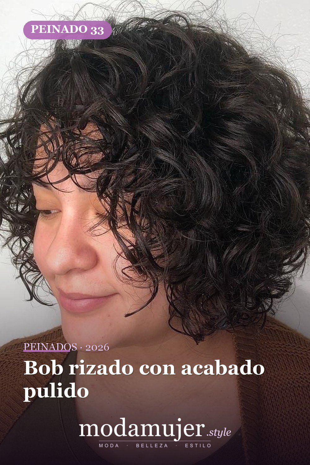 Bob rizado con acabado pulido — 50 ideas de bob rizado: los mejores peinados de 2026 para cada tipo de rizo