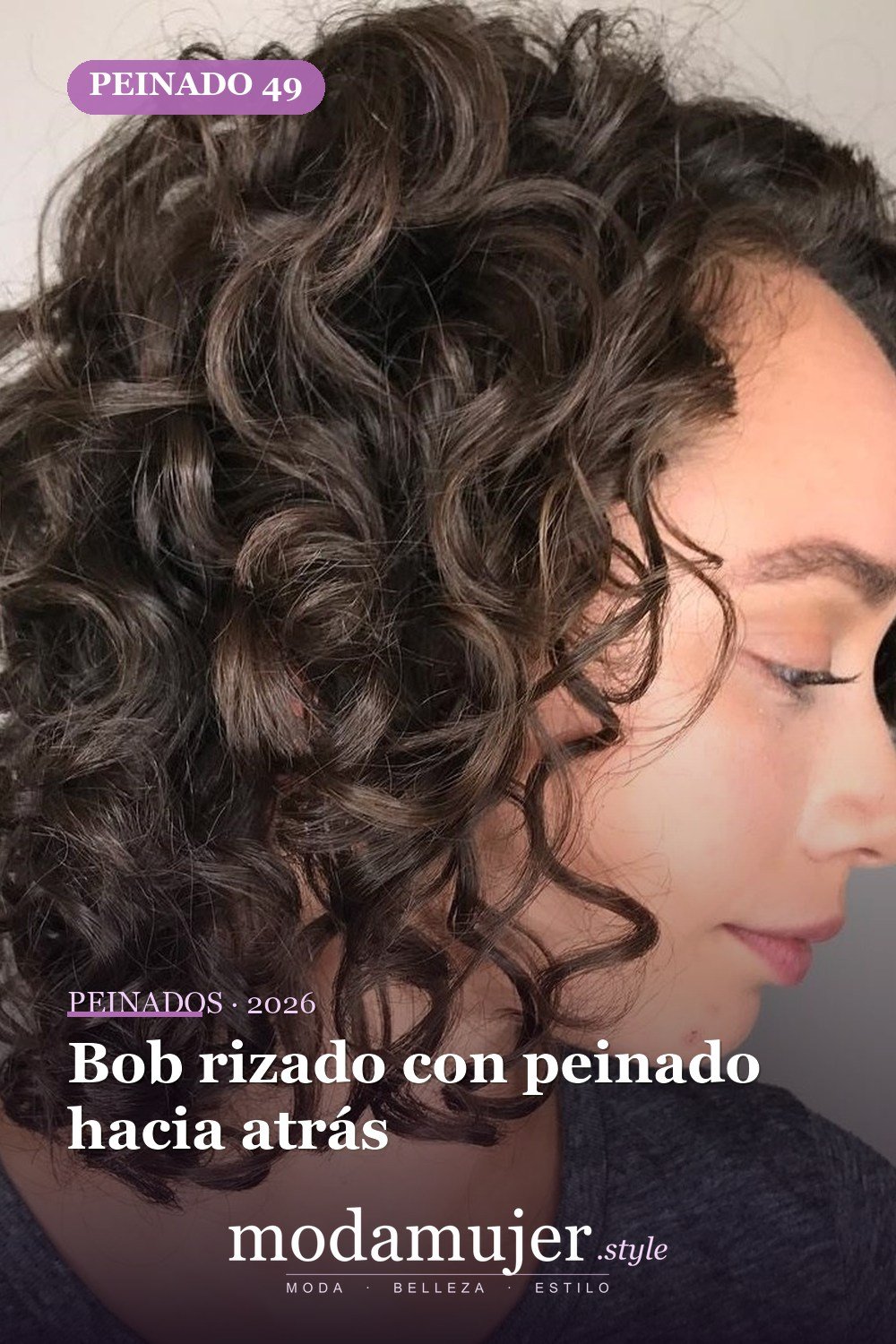 Bob rizado con peinado hacia atrás — 50 ideas de bob rizado: los mejores peinados de 2026 para cada tipo de rizo