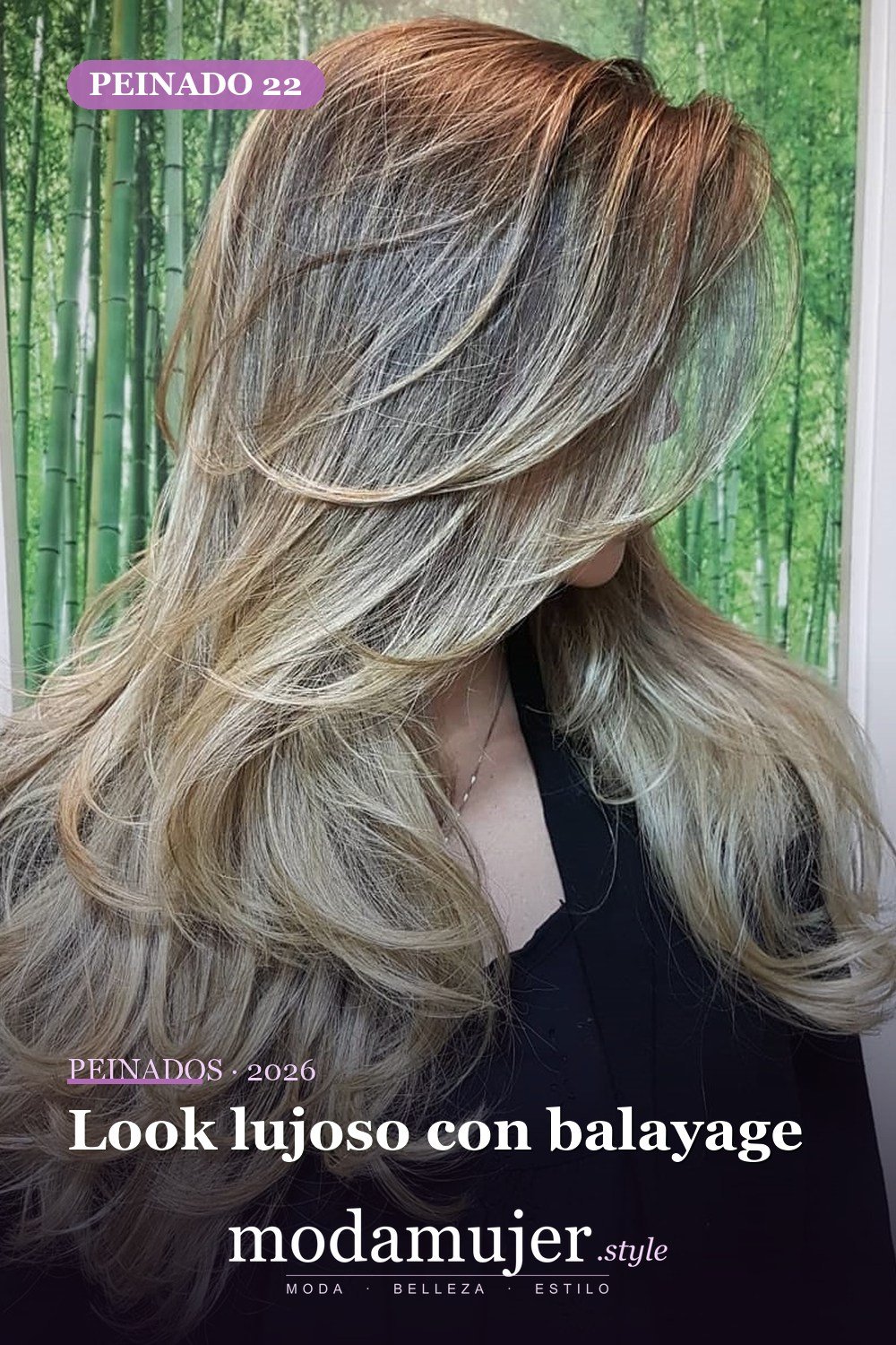 Look lujoso con balayage — 50 ideas de cabello largo en capas con flequillo