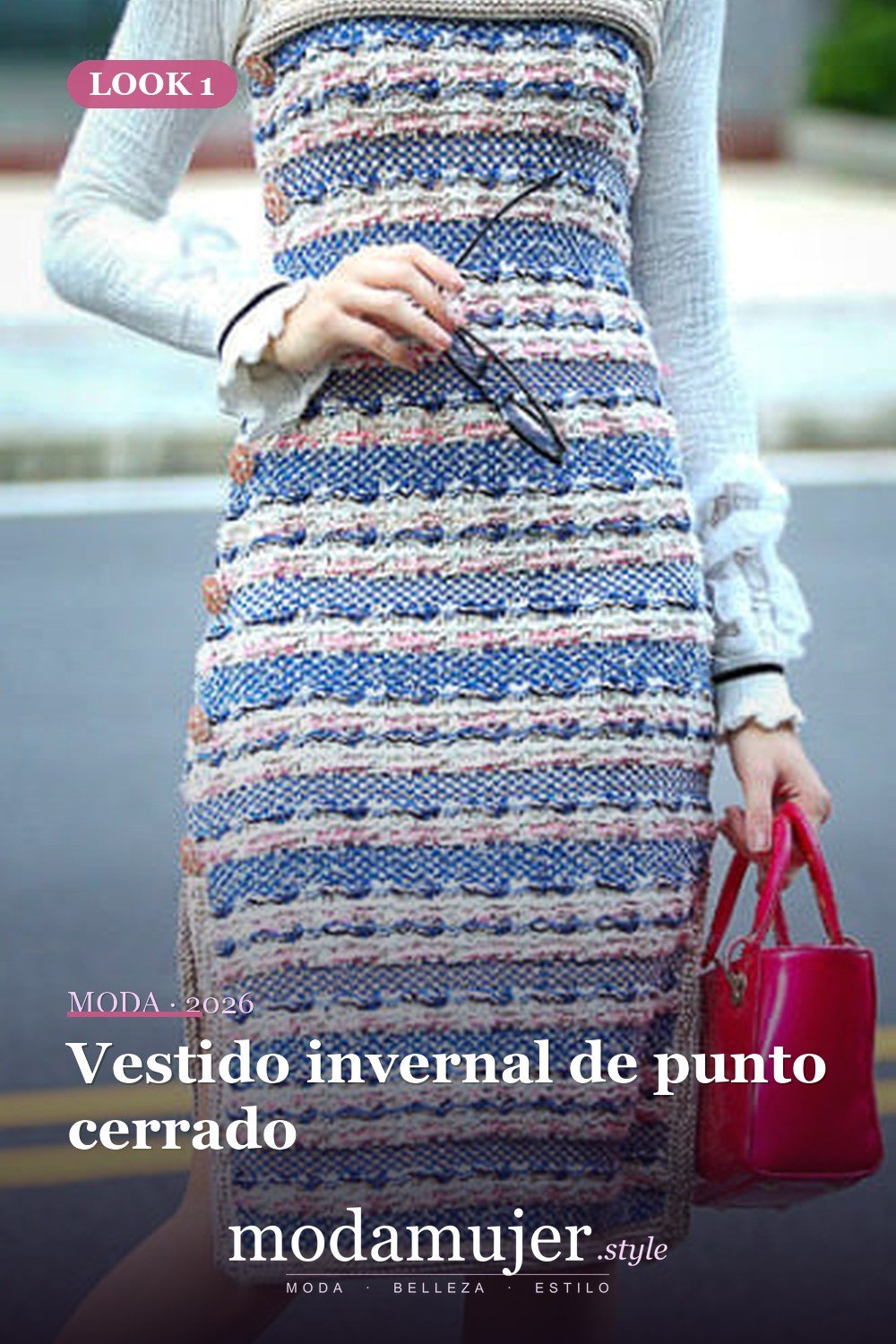 Vestido invernal de punto cerrado — 50+ Ideas e imágenes de patrones de vestido de ganchillo elegantes