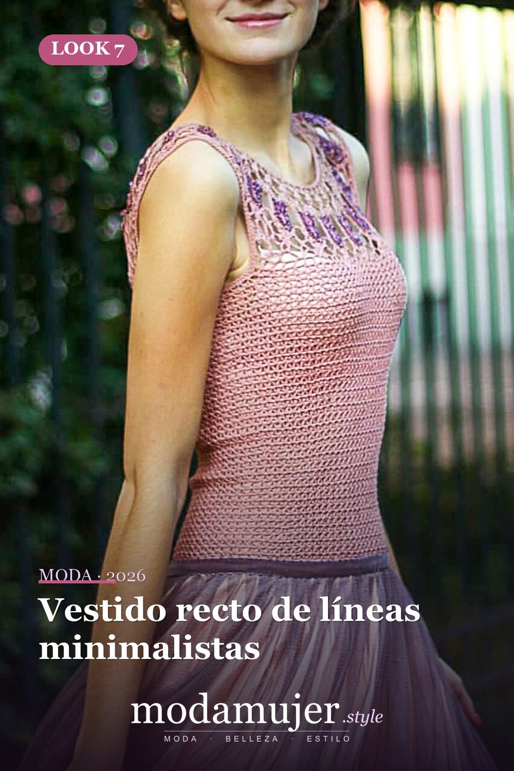 Vestido recto de líneas minimalistas — 50+ Ideas e imágenes de patrones de vestido de ganchillo elegantes
