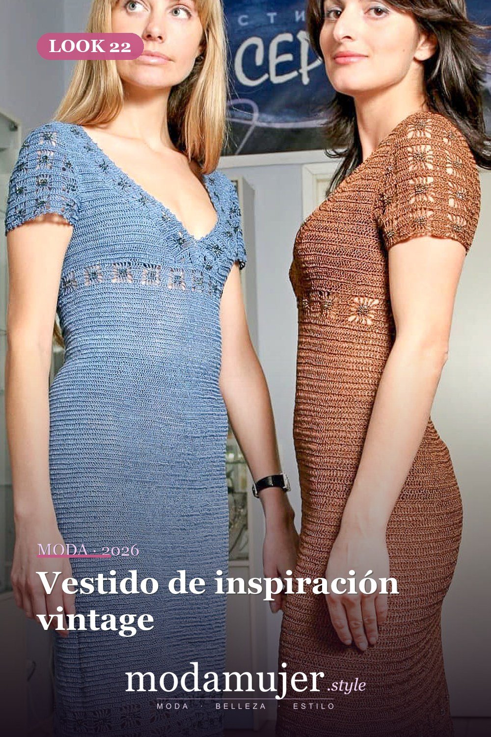 Vestido de inspiración vintage — 50+ Ideas e imágenes de patrones de vestido de ganchillo elegantes