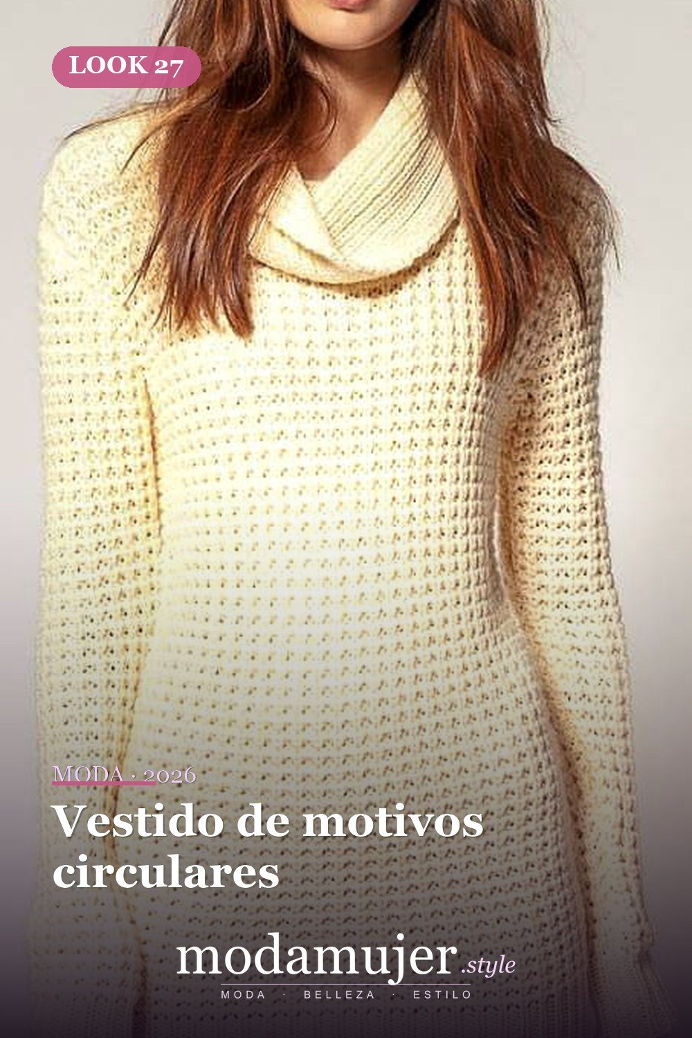 Vestido de motivos circulares — 50+ Ideas e imágenes de patrones de vestido de ganchillo elegantes
