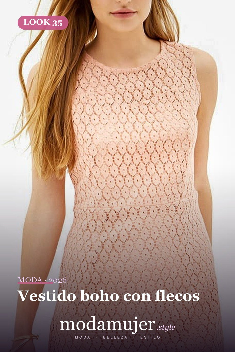 Vestido boho con flecos — 50+ Ideas e imágenes de patrones de vestido de ganchillo elegantes