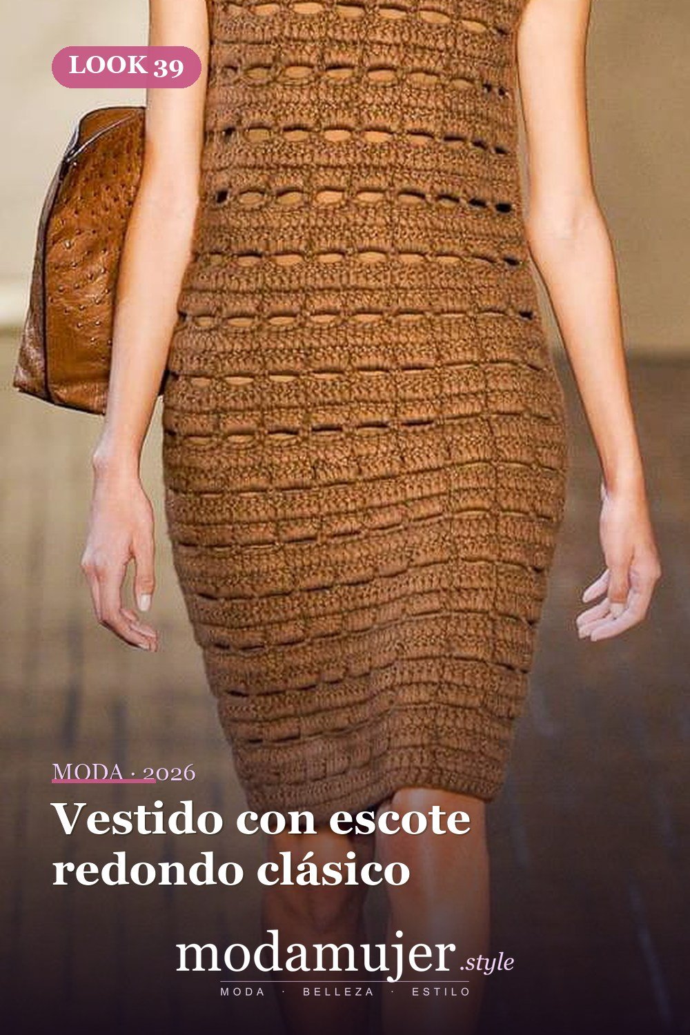 Vestido con escote redondo clásico — 50+ Ideas e imágenes de patrones de vestido de ganchillo elegantes