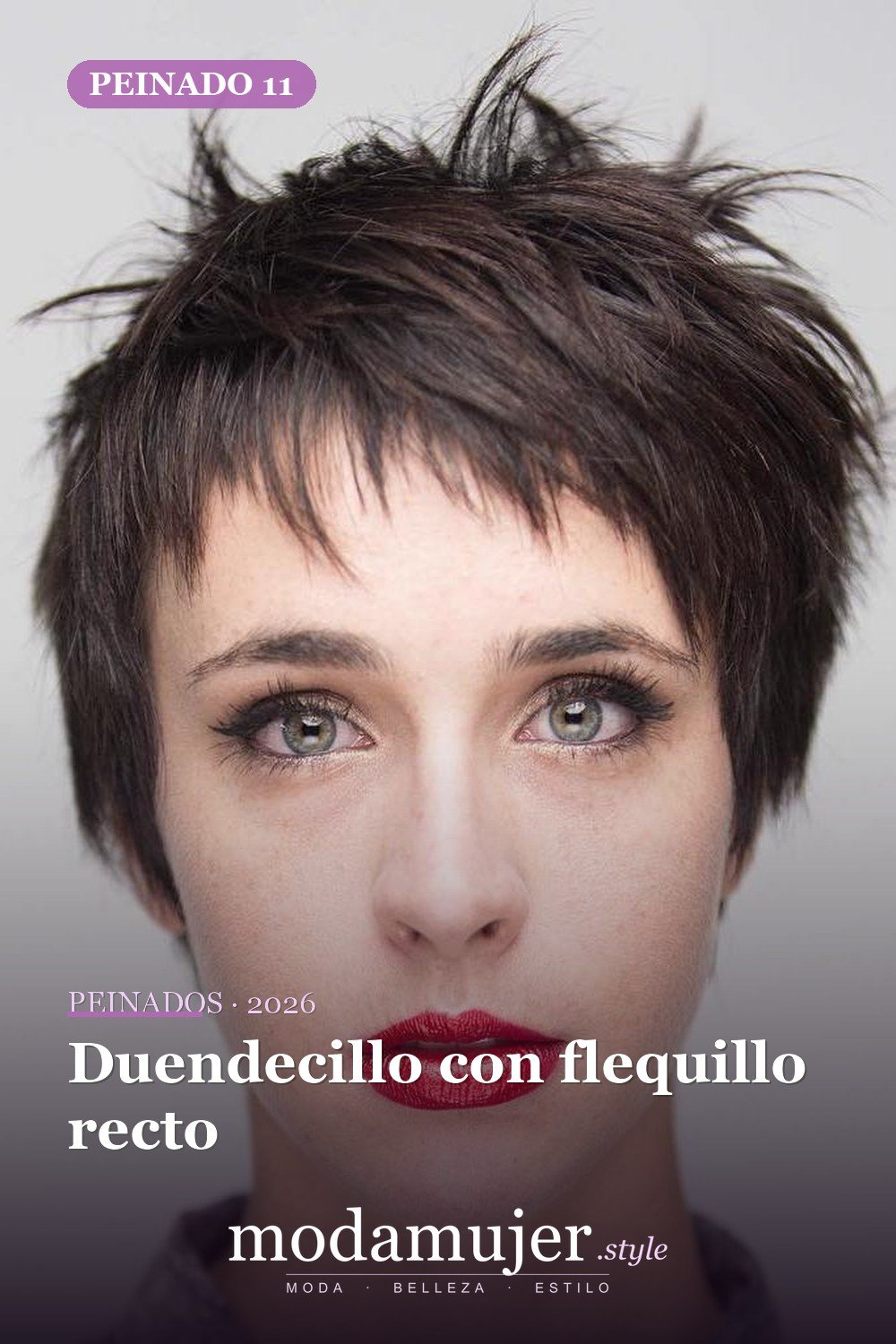 Duendecillo con flequillo recto — 50 ideas frescas de corte de duendecillo picado