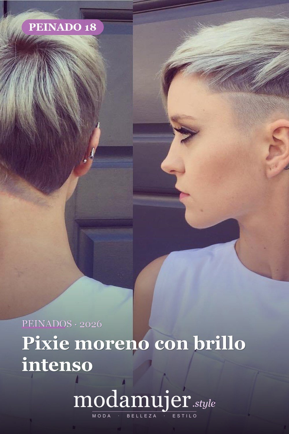 Pixie moreno con brillo intenso — 50 ideas frescas de corte de duendecillo picado