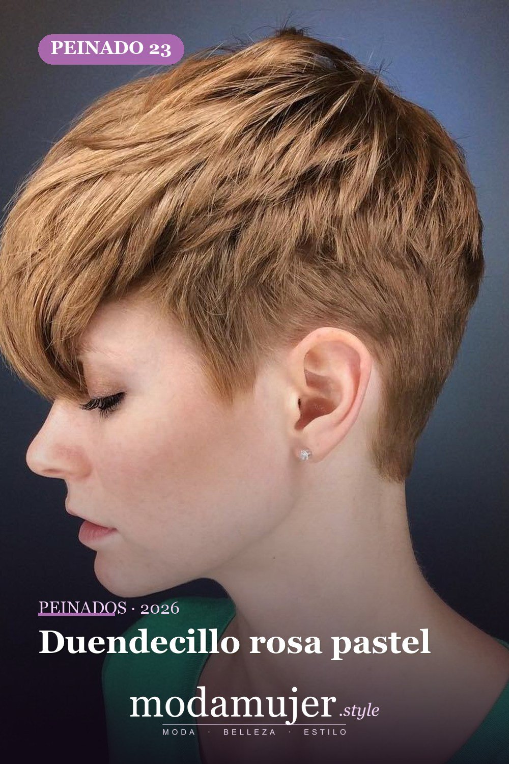 Duendecillo rosa pastel — 50 ideas frescas de corte de duendecillo picado