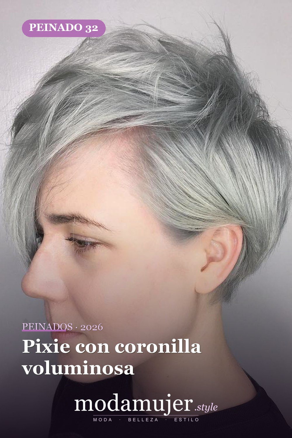Pixie con coronilla voluminosa — 50 ideas frescas de corte de duendecillo picado