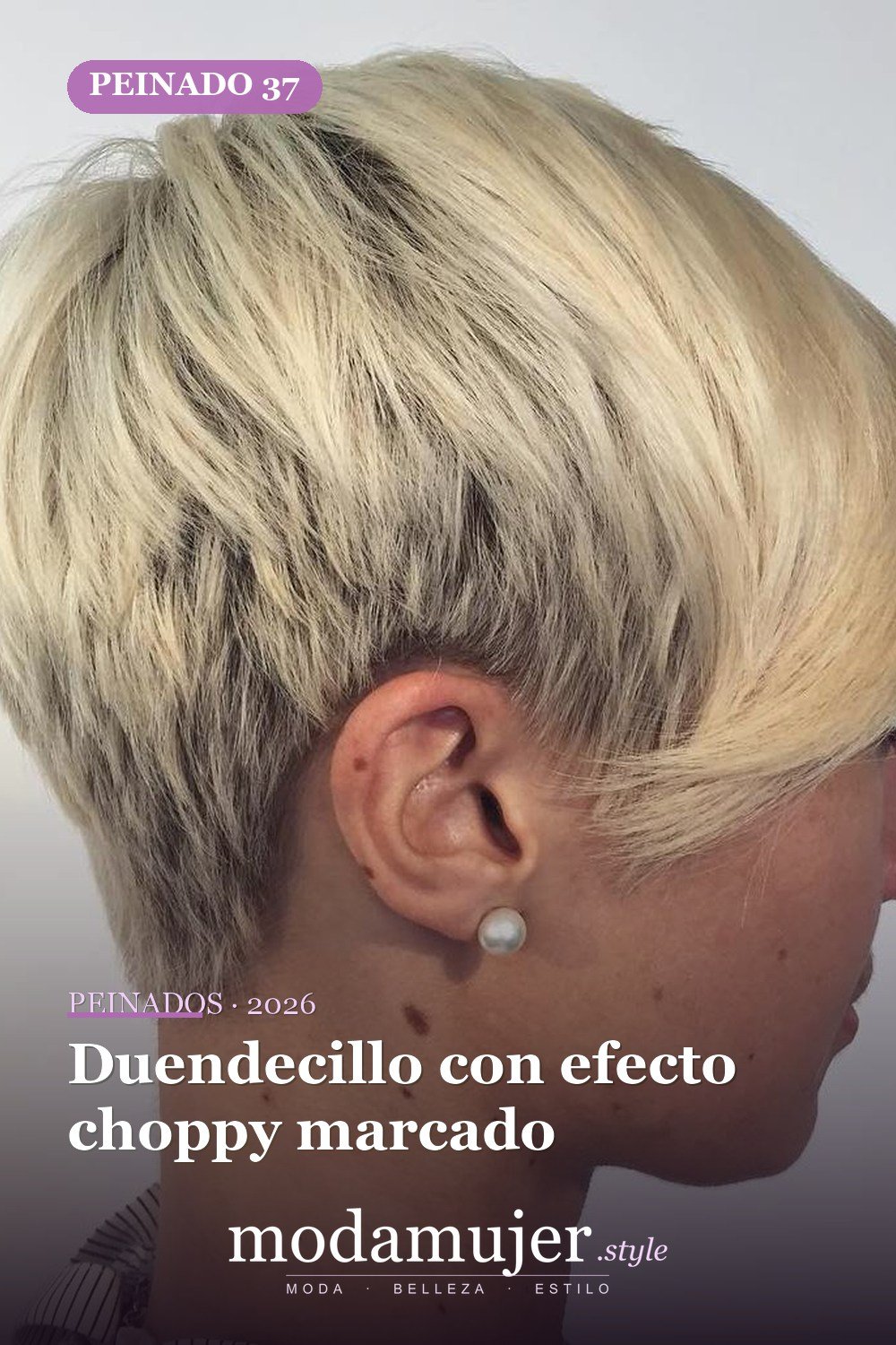 Duendecillo con efecto choppy marcado — 50 ideas frescas de corte de duendecillo picado