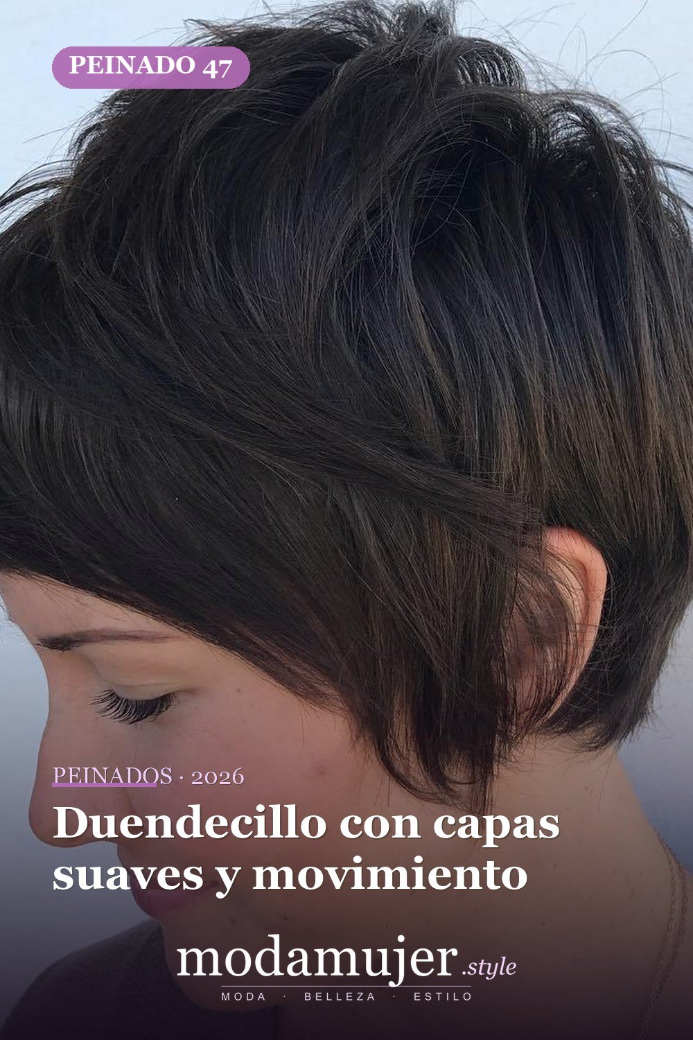 Duendecillo con capas suaves y movimiento — 50 ideas frescas de corte de duendecillo picado