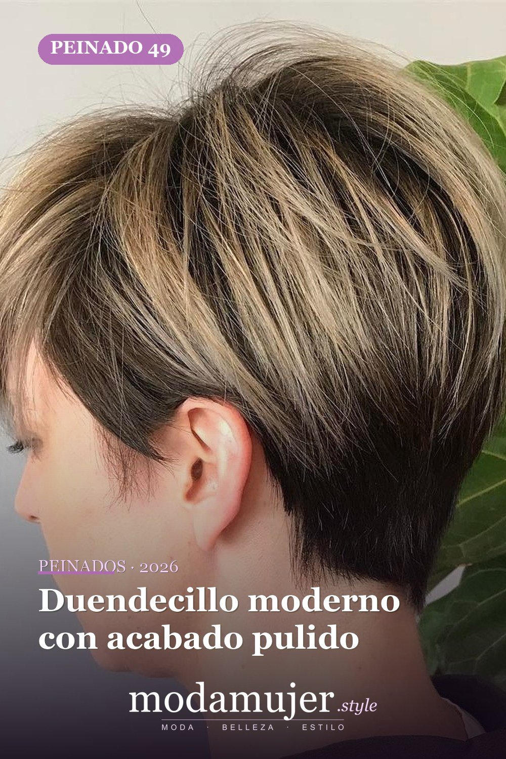 Duendecillo moderno con acabado pulido — 50 ideas frescas de corte de duendecillo picado