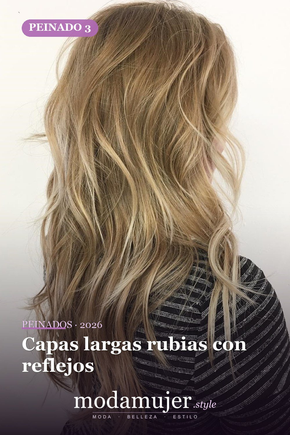 Capas largas rubias con reflejos — 50 ideas y tendencias de corte de pelo de pelusa larga
