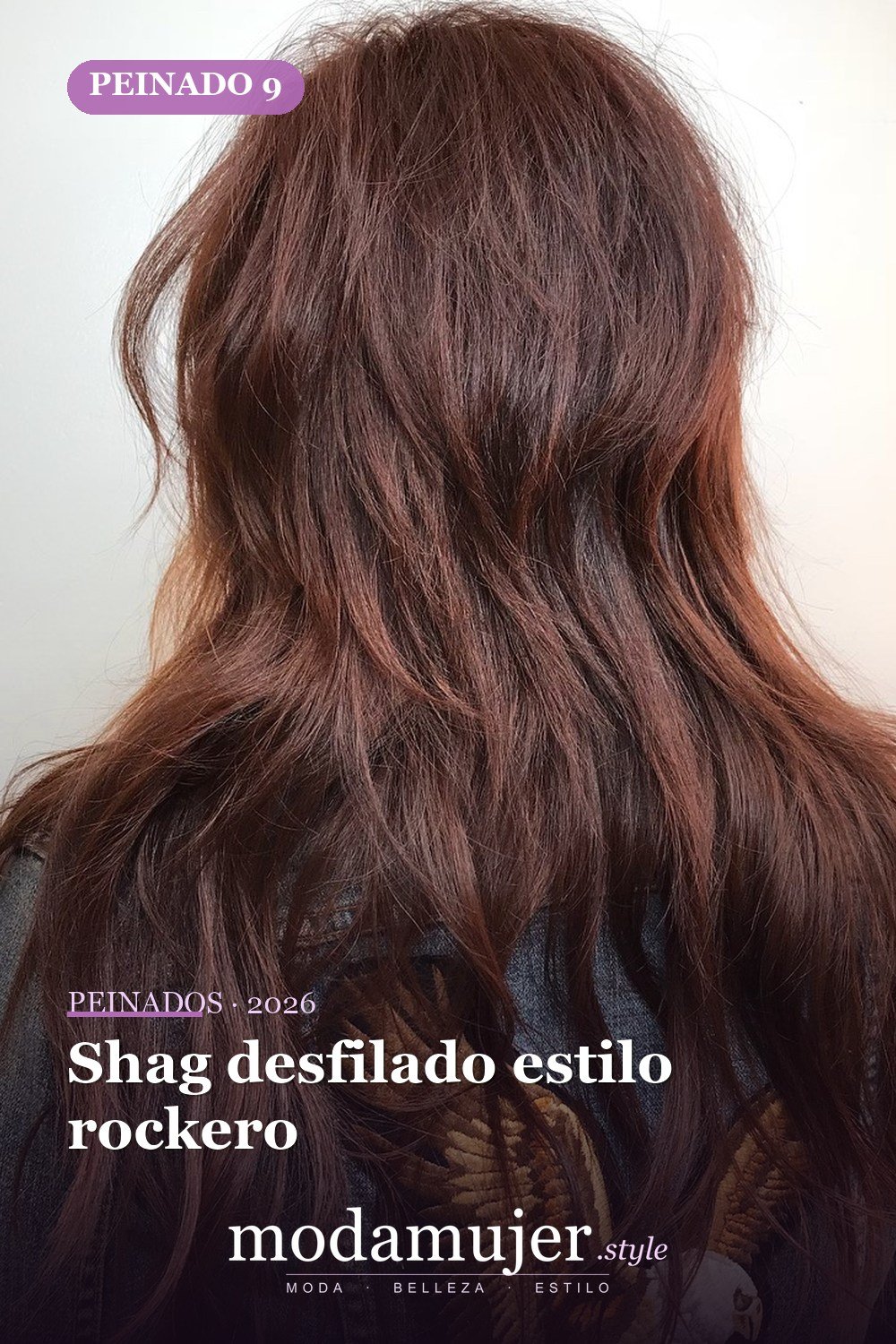 Shag desfilado estilo rockero — 50 ideas y tendencias de corte de pelo de pelusa larga