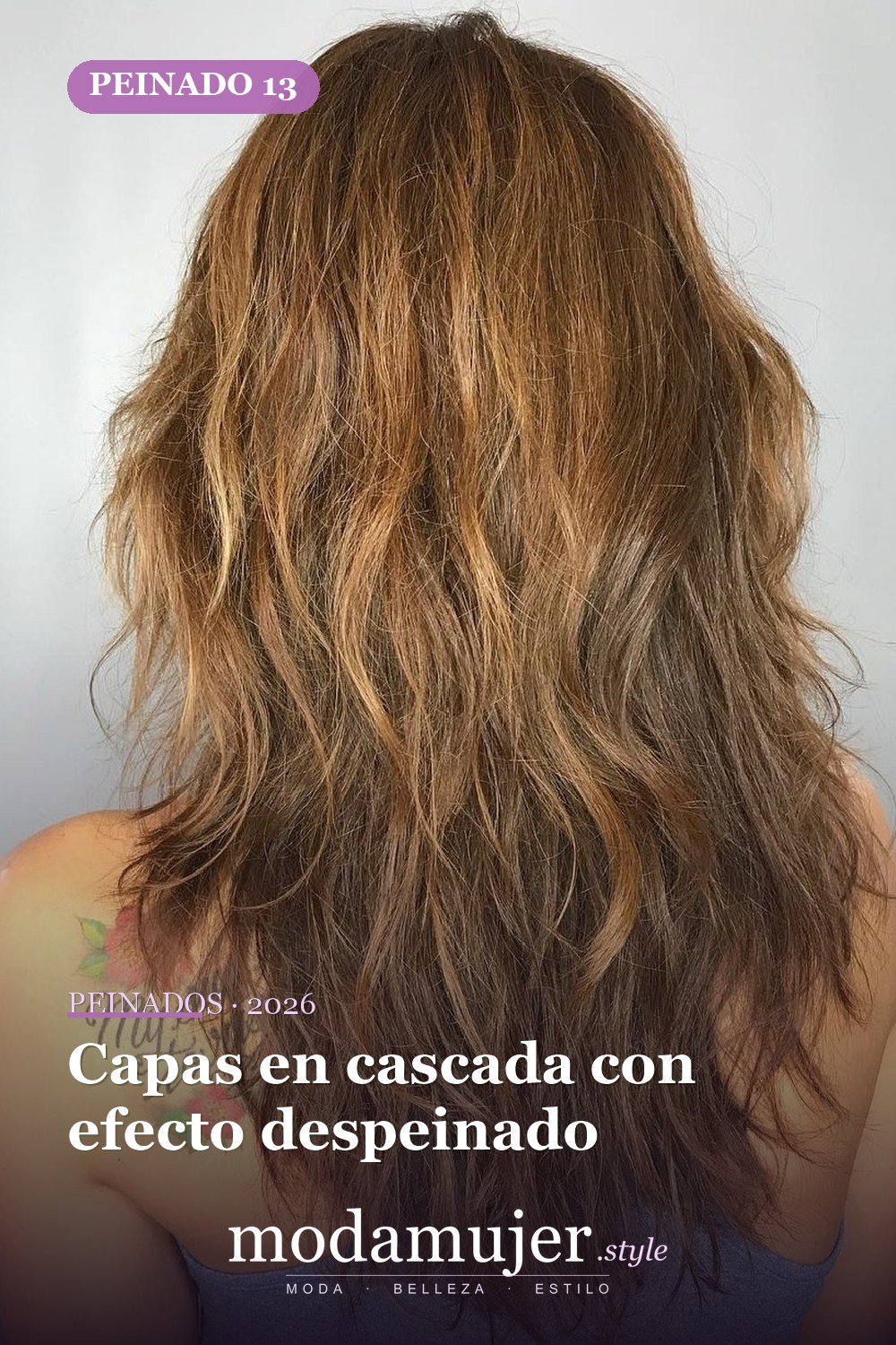Capas en cascada con efecto despeinado — 50 ideas y tendencias de corte de pelo de pelusa larga