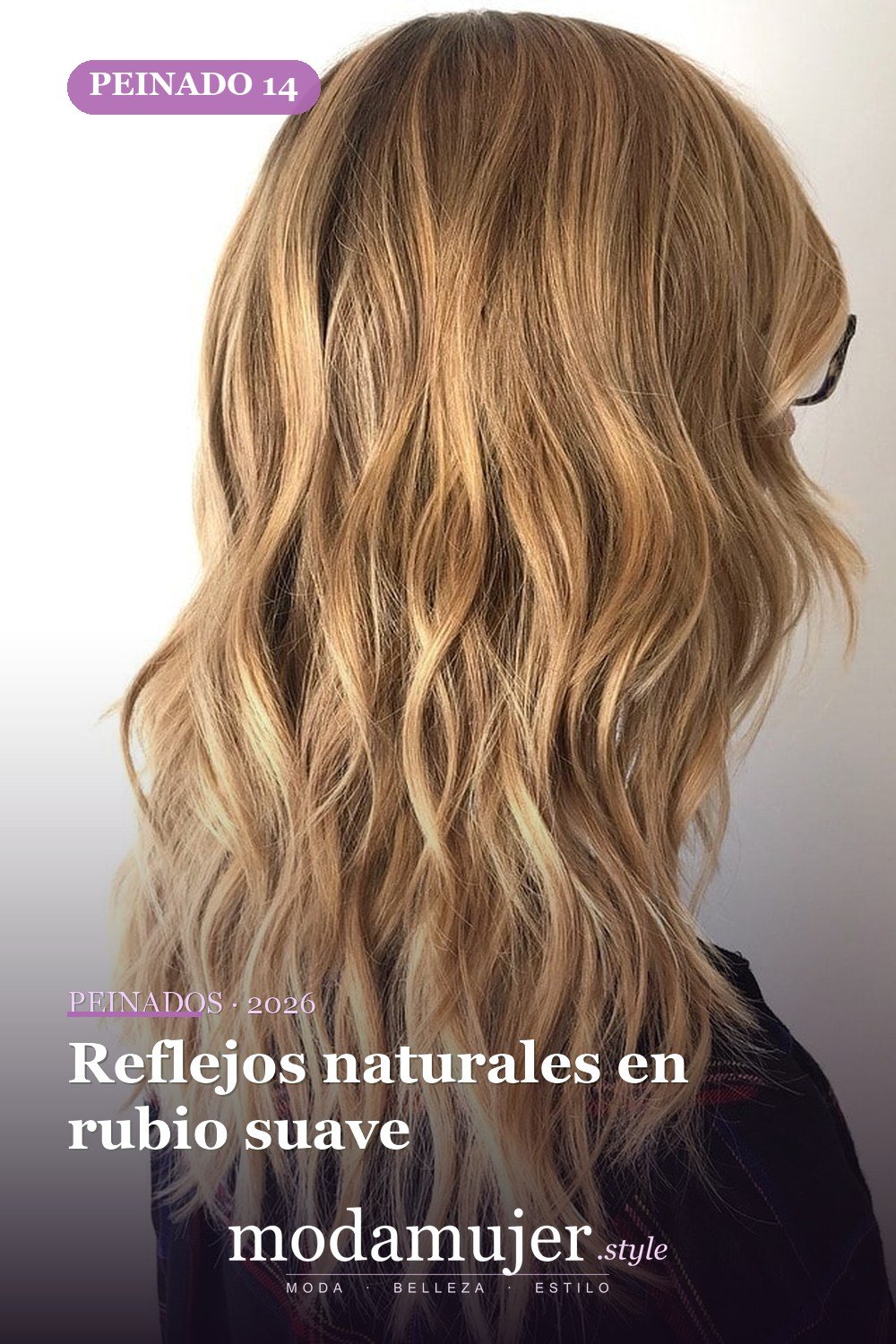 Reflejos naturales en rubio suave — 50 ideas y tendencias de corte de pelo de pelusa larga