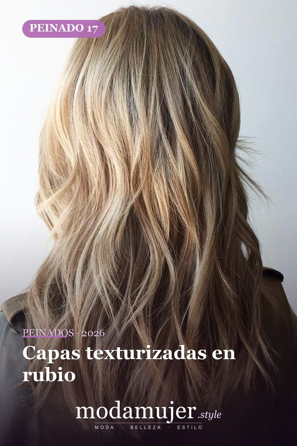 Capas texturizadas en rubio — 50 ideas y tendencias de corte de pelo de pelusa larga
