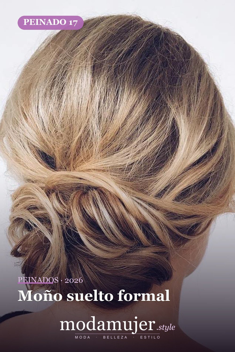 Moño suelto formal — 50 maravillosos peinados para cabello medio que inspiran nuevos looks