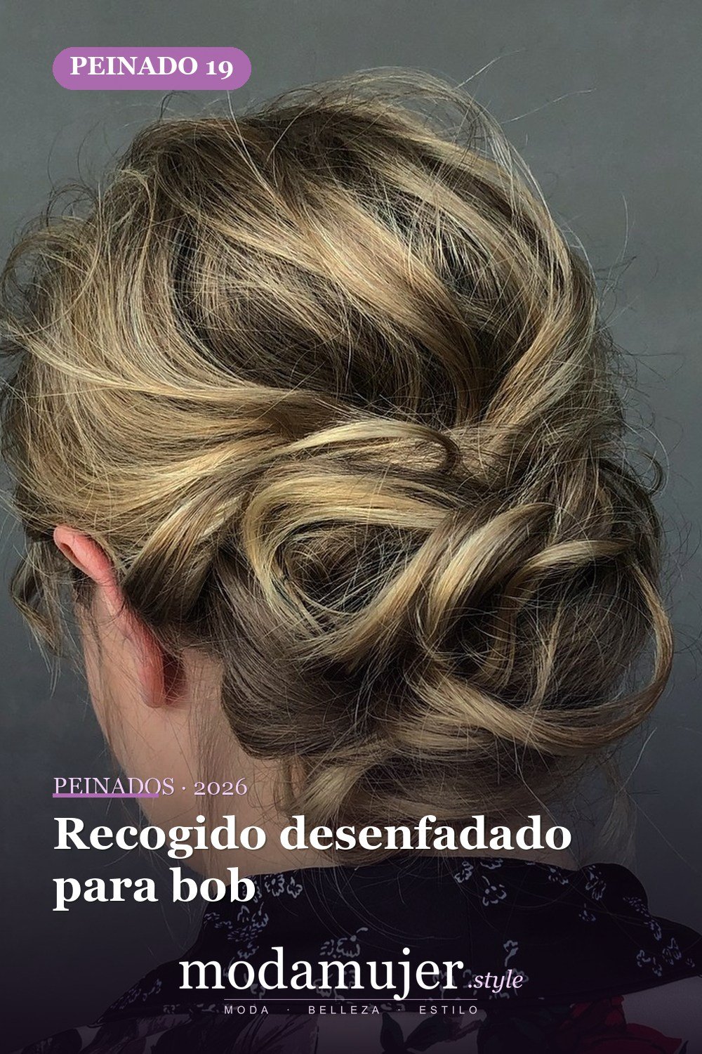 Recogido desenfadado para bob — 50 maravillosos peinados para cabello medio que inspiran nuevos looks