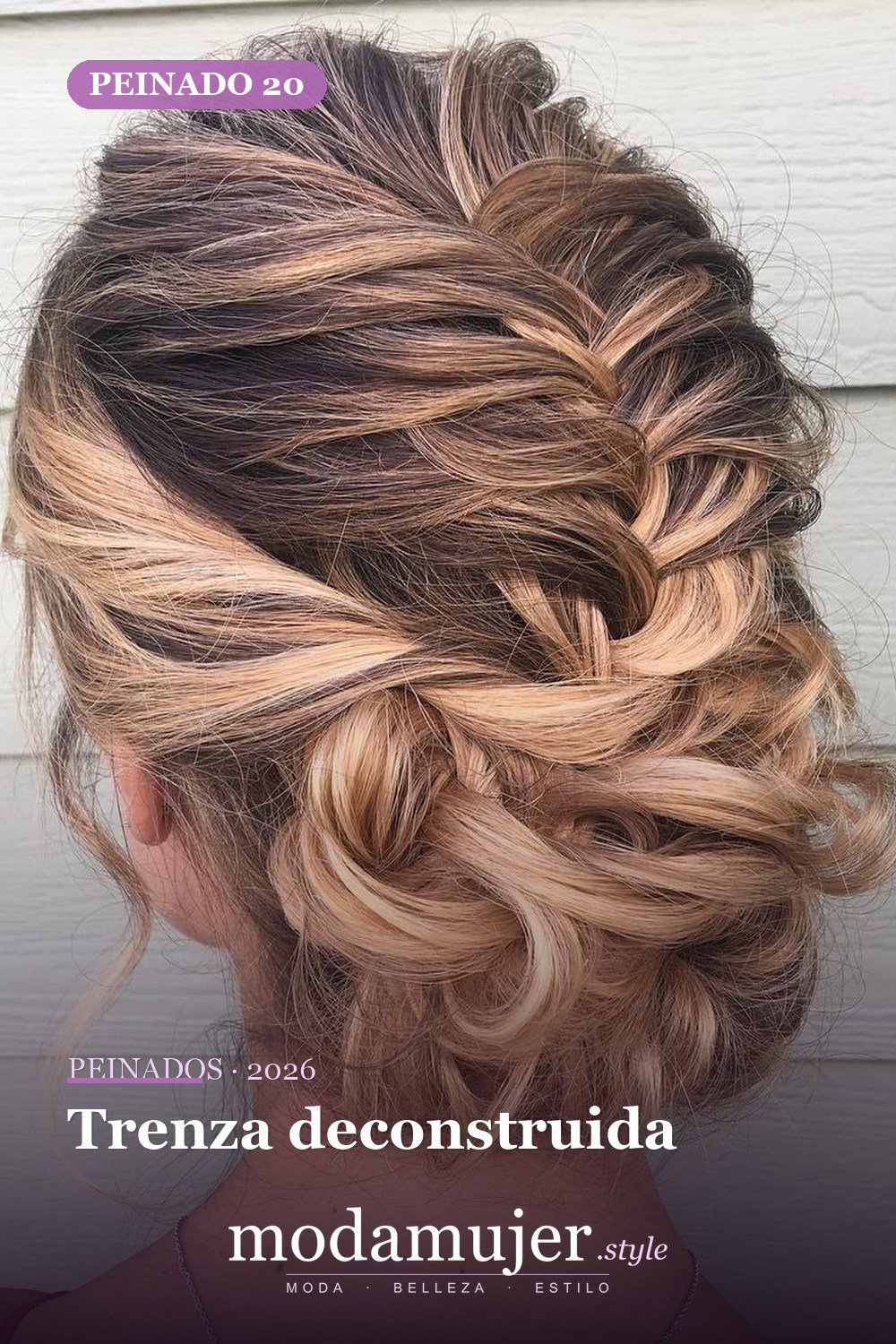 Trenza deconstruida — 50 maravillosos peinados para cabello medio que inspiran nuevos looks