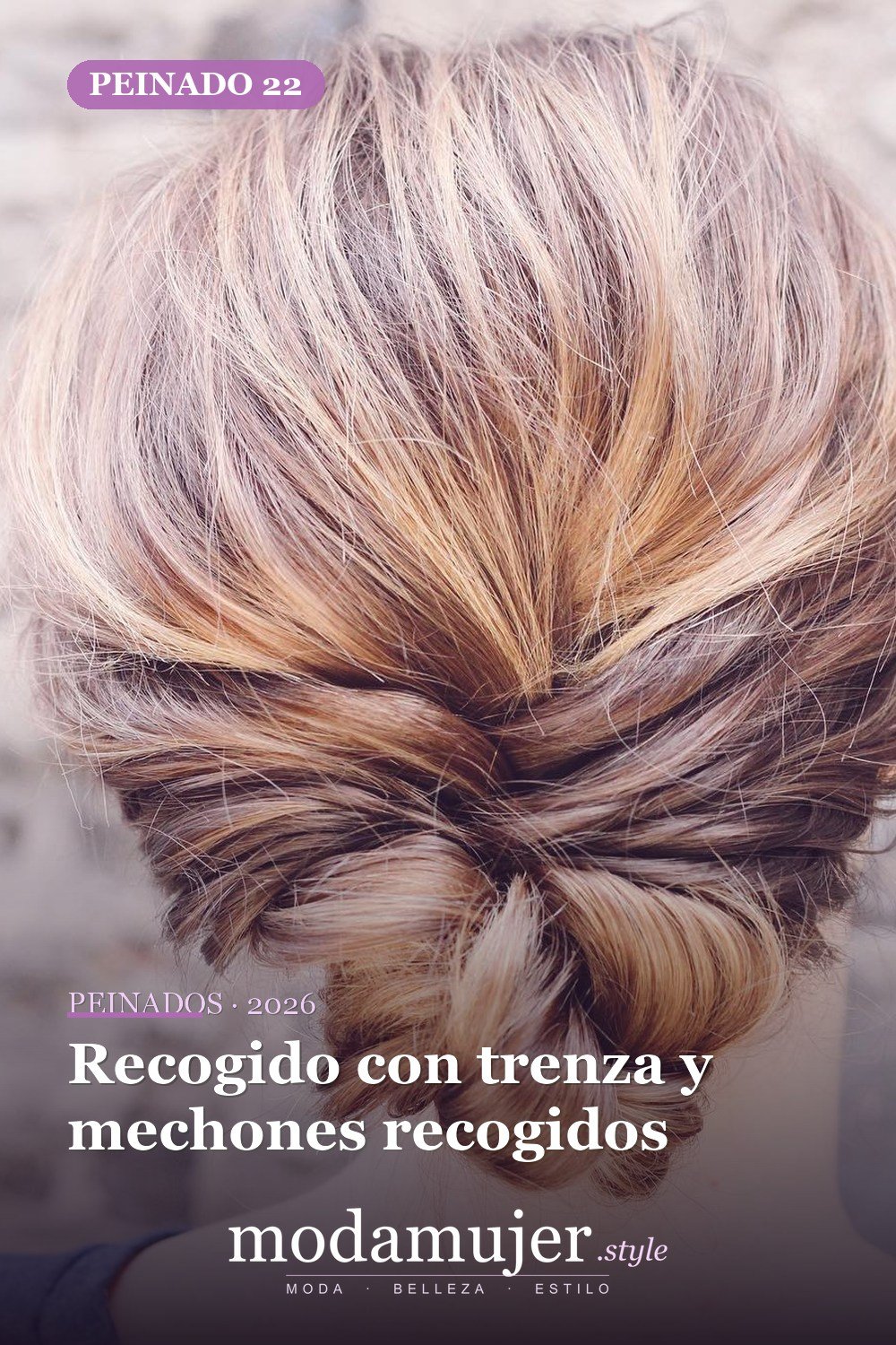 Recogido con trenza y mechones recogidos — 50 maravillosos peinados para cabello medio que inspiran nuevos looks