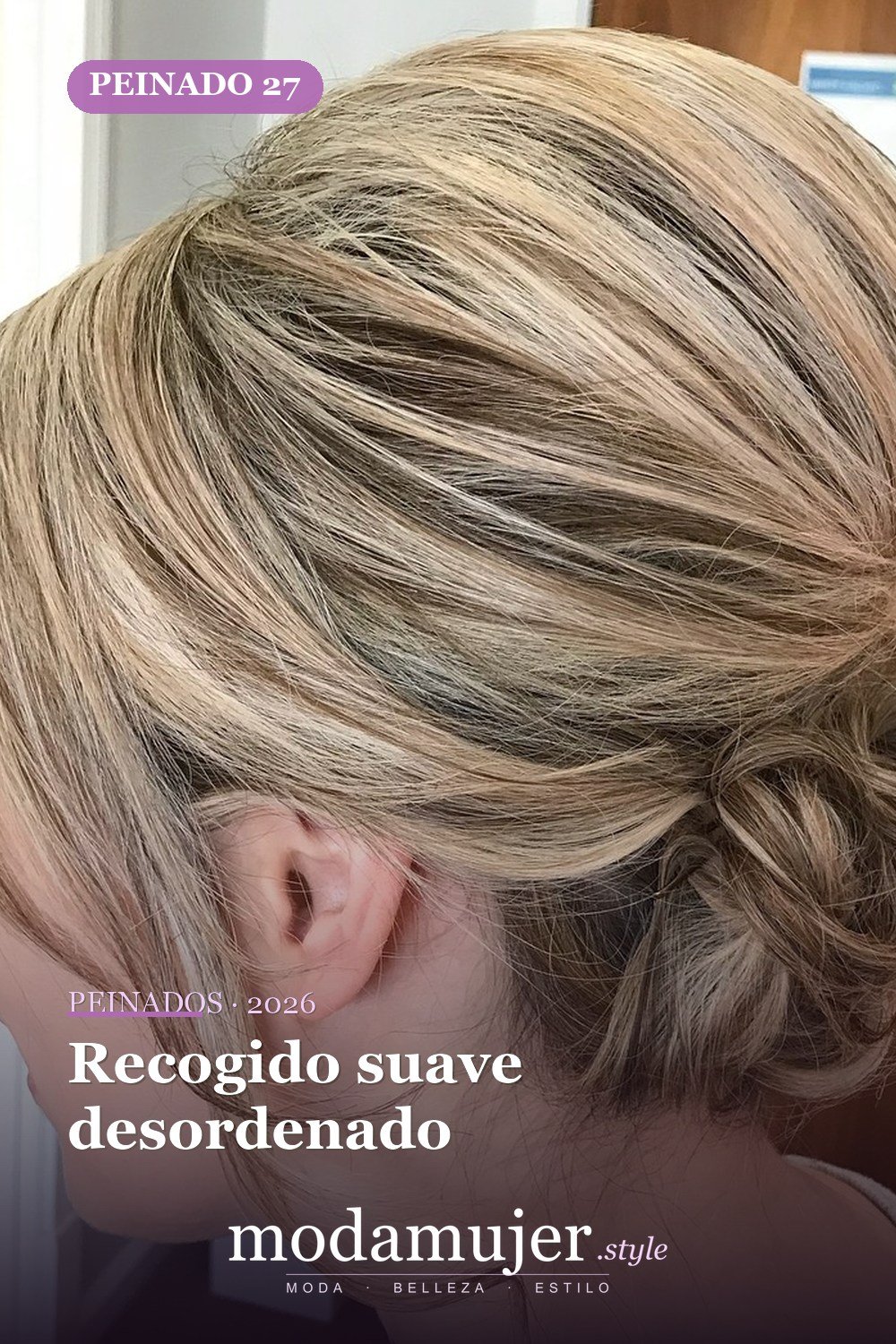 Recogido suave desordenado — 50 maravillosos peinados para cabello medio que inspiran nuevos looks