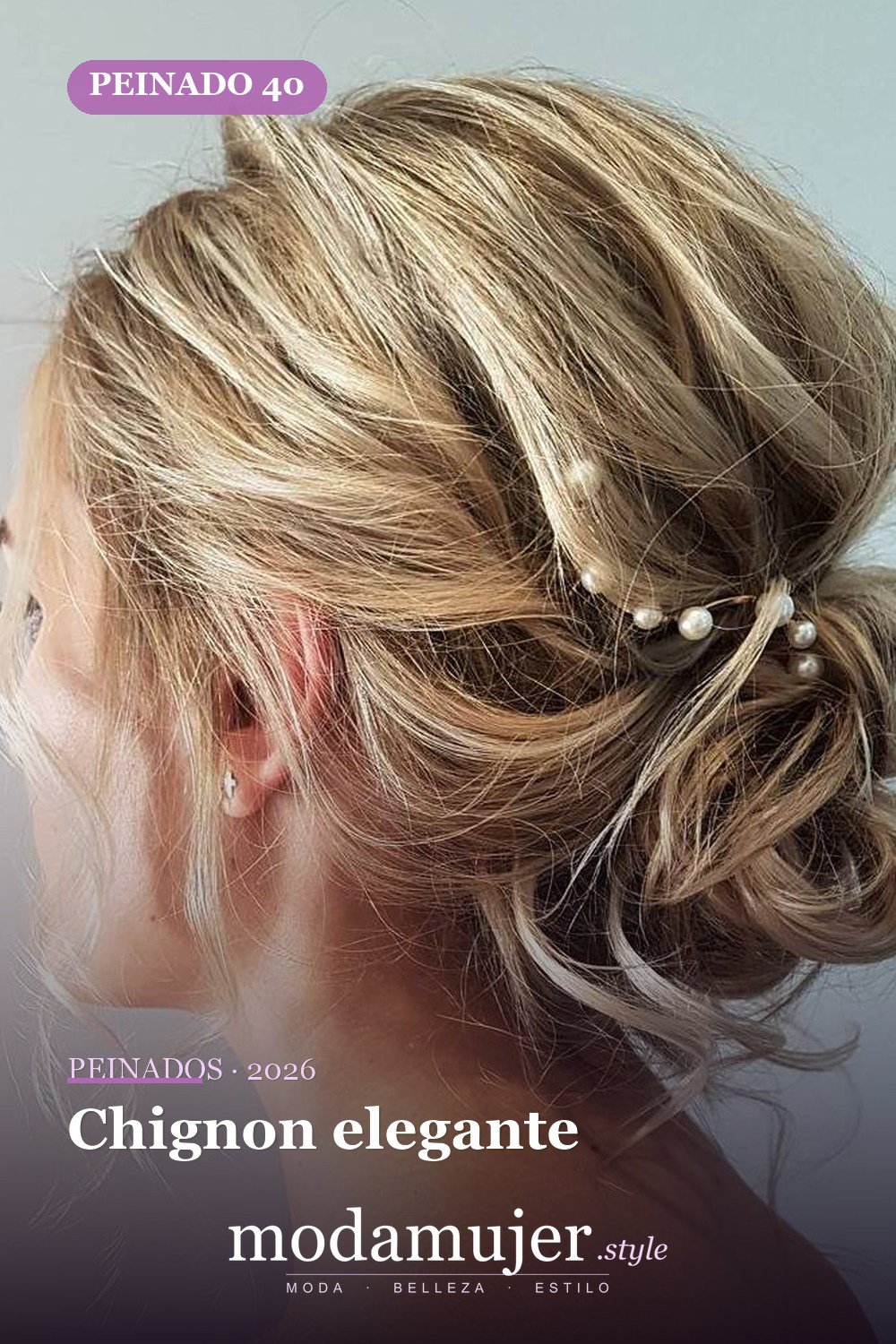 Chignon elegante — 50 maravillosos peinados para cabello medio que inspiran nuevos looks