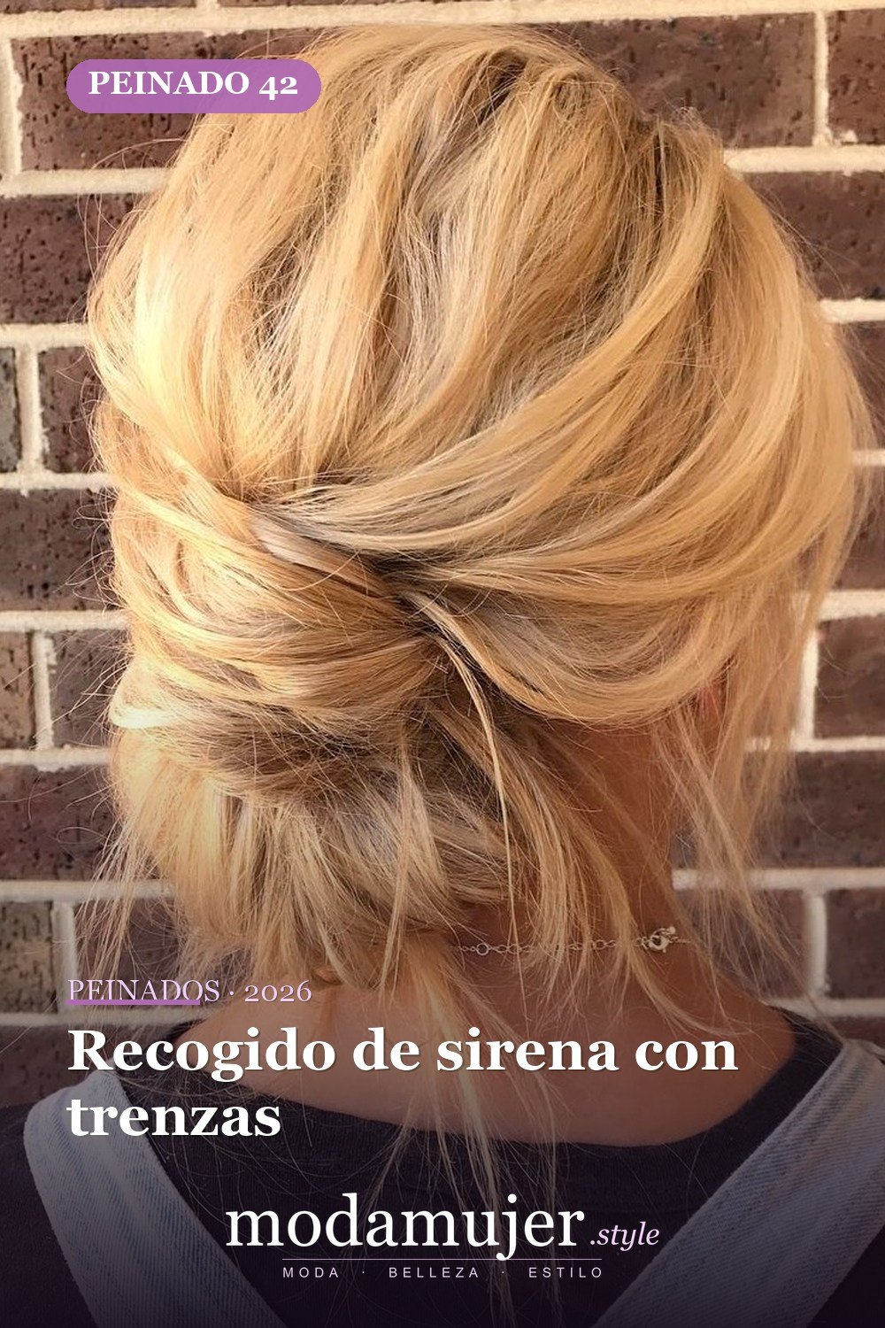 Recogido de sirena con trenzas — 50 maravillosos peinados para cabello medio que inspiran nuevos looks