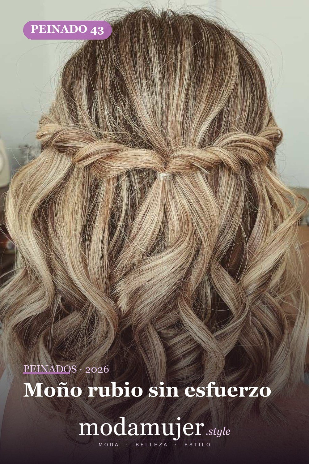Moño rubio sin esfuerzo — 50 maravillosos peinados para cabello medio que inspiran nuevos looks