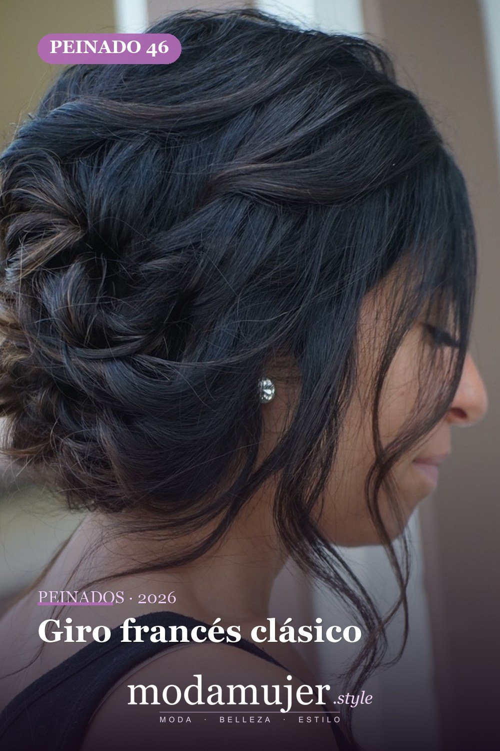 Giro francés clásico — 50 maravillosos peinados para cabello medio que inspiran nuevos looks