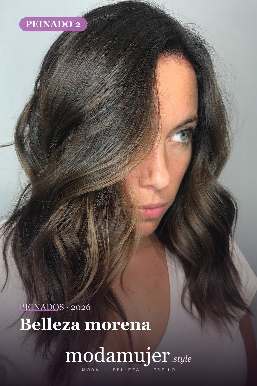Belleza morena — 50 mejores cortes de pelo para caras largas en 2026